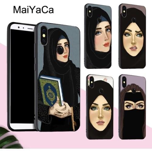 MaiYaCa Islamic Hijab Gril Eye Queen Case For Xiaomi Mi 9T Pro Note 10 Lite For Redmi Note 8T 9S 7 8 9 Pro 9A 9C For POCO X3