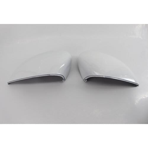 For Ford Fiesta 2009-2015 Gloss White Plastic Car Rear View Mirror Cover For Left/Right Gloss White Wing Door Cover