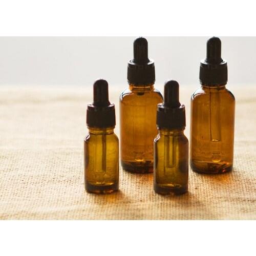 Amber Glass 20ml Liquid Reagent Pipette Bottle Eye Dropper Drop Aromatherapy Essential Oil Bottle Cosmetic Bottle