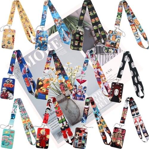 JY182 New Jujutsu Kaisen Anime Key lanyard Car Keychain ID Card Pass Gym Mobile Phone Badge Key Ring Holder Jewelry