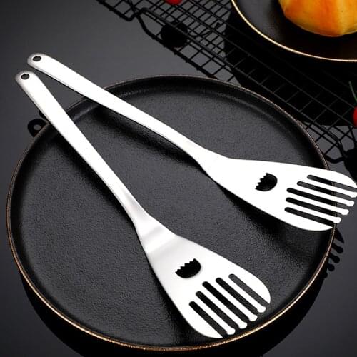 Cookware Utensils BBQ Tools Kitchen Accessories Kitchen Non-slip Stainless Steel Frying Slotted Spatula Leaky Shovel Fish Slice