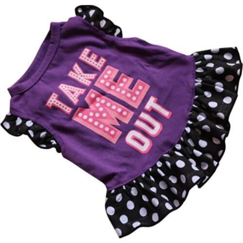 Small Dog Summer Dresses Vest Top Clothes Puppy Pet Dress Skirt Coat Apparel Pets Cats Dog Shirts Pet Supplies #2