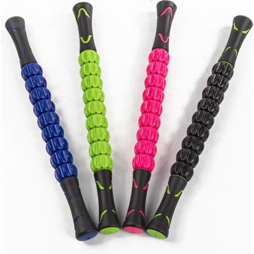 GYM Exercise Roller Leg Body Arm Back Shoulder Muscle Massager Stconvex surface muscle massage stick fascia massage stick roller