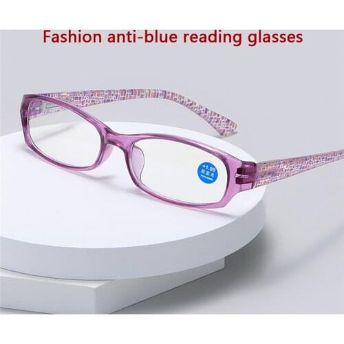Fashion Presbyopic Glasses Men Women Anti-blue Light Floral Reading Glasses Lady Eyewear Diopter +1.0+1.5+2.0+2.5+3.0+3.5+4.0