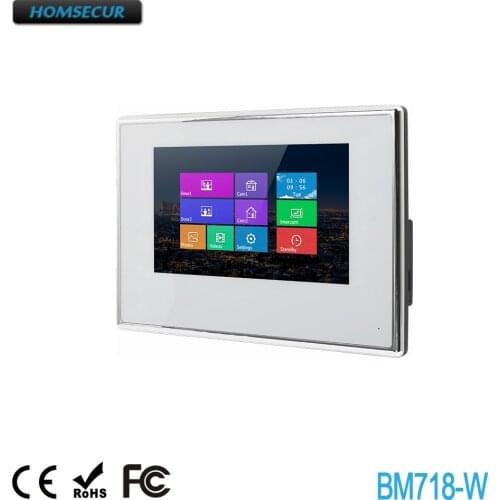 HOMSECUR BM718-W Snapshot & Recording Monitor For HDK Series Video&Audio Home Intercom