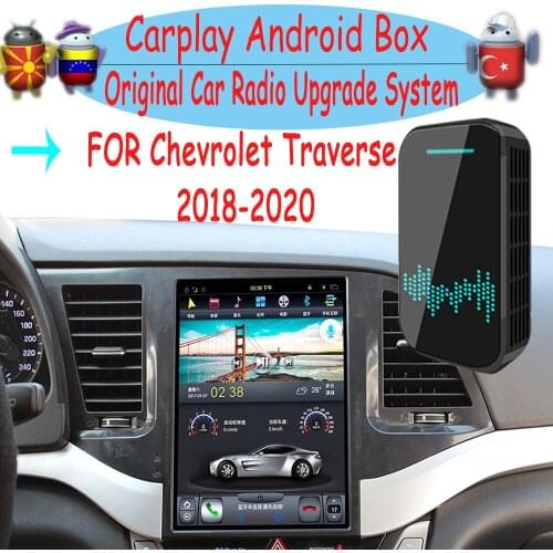 Upgrade Radio Carplay Android Auto Audio For Chevrolet Traverse 2018+ Apple Wireless AI Box Car Multimedia Player GPS Navi unit