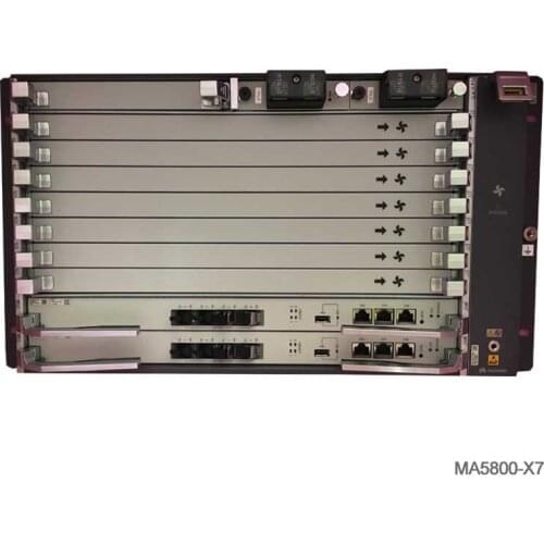 Original Hua wei SmartAX MA5800 Series MA5800-X7 1GE Optical Line Terminal 2*MPLA 2*PILA DC Power Support with GPHF