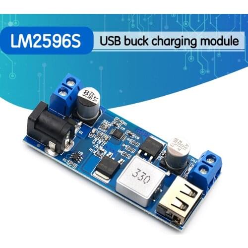 Replace LM2596S DC-DC 24V/12V To 5V 5A Step Down Power Supply Buck Converter Adjustable USB Step-down Charging Module For Phone