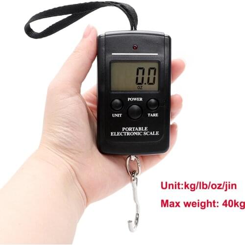 NICEYARD 40kg/88lb LCD Portable Mini Display Weighting Digital Fishing Scale Travel Luggage Scale Electronic Hook