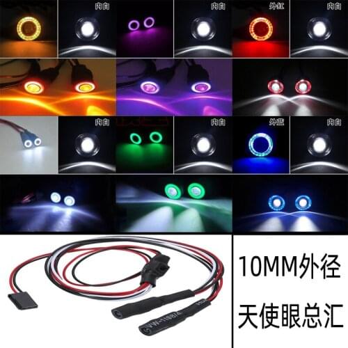 DIY LED Light For 1/8 1/10 HSP HPI Traxxas Fly Fish Off-Road Car Monster Truck With Switch RC Car Light Angel Eye / Demon Eye