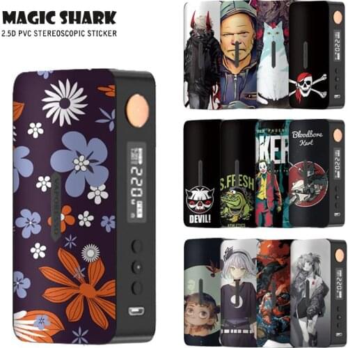 Magic Shark Flower Pig Skull Cat Ultra Thin Cover Case for Vaporesso Gen X Film Sticker Tape for Gen X