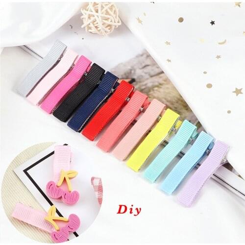 12Pcs/Lot DIY Creative Hair Clip Accessories 3.5/5/6cm Basic Hairpins Candy Colors Safe Kids Duckbill Clips Women Girls Ornament