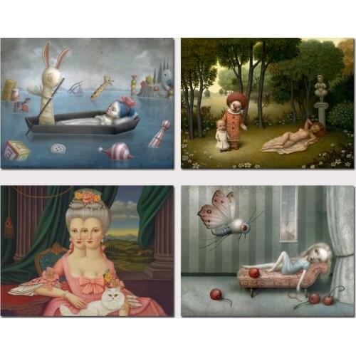 Mark Ryden Mark Ryde 1 Panel Abstract Wall Art Oil Painting Poster Canvas Painting Print for Living Room Home Decor 18