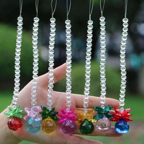1PCS Crystal Suncatcher Ball Pendant Hanging Feng Shui Decoration Rainbow Maker Window Ornament