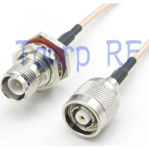 10PCS 15CM Pigtail coaxial jumper cable RG316 extension cord 6inch RP TNC female jack to RP TNC male plug RF adapter connector