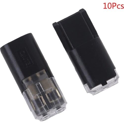 10PCS H-shaped Quick Wire Connector Cable Clamp Terminal Block Spring LED Solderless Connector