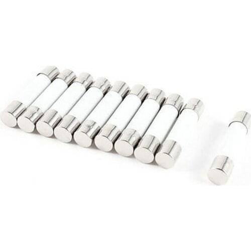 10pcs/lot 6x30mm Quick Fast Blow Ceramic Fuses 6*30mm Fuse 5A RO58