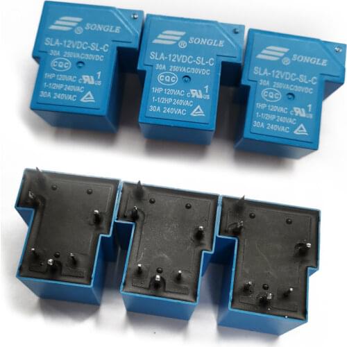 10PCS/Lot SLA-05VDC-SL-C/SLA-12VDC-SL-C/SLA-24VDC-SL-C 5V 12V 24V 6P 6Pin T90 30A Relay