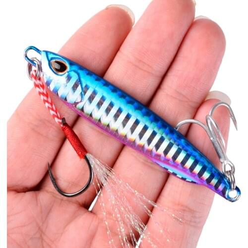 2021 Metal Jig Fishing Lure Weights 10g-40g Trolling Hard Bait Bass Fishing Bait Tackle Trout Jigging Lure Jigs Saltwater Lures