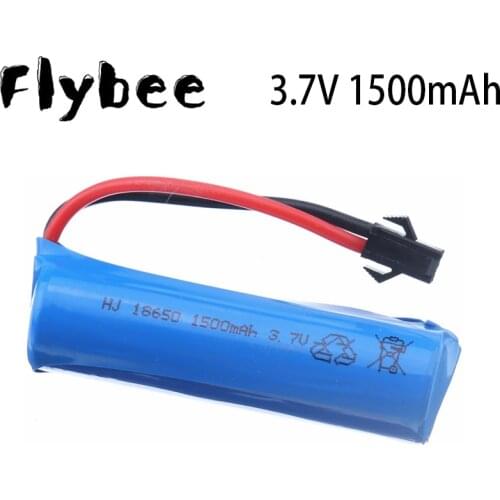 3.7V 1500mAh 15c 18650 Lipo Battery Remote Control Helicopter Airplanes Car 3.7V Lipo Battery Cylindrical Lipo Battery SM Plug