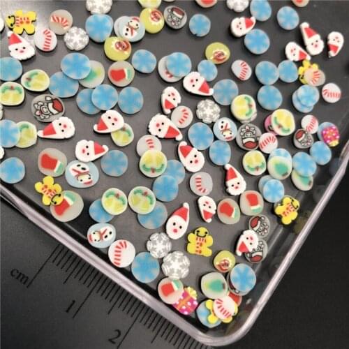 60g Chirstmas Item Polymerclay,Soft Clay Sprinkles For Kid Diy/Scrapbook Decoration/Craft Filler/Craft Diy Making/Nail Arts