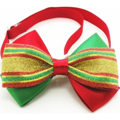 80pc/lot Christmas Holiday Dog Bow Ties Cute Neckties Collar Pet Puppy Dog Cat Ties Accessories Grooming Supplies