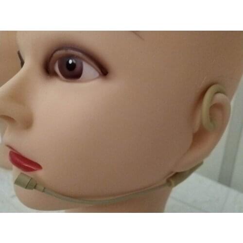 AJ62S skin color Flexible & adjustable ear-hook mic, 50pcs/pack, free shipping