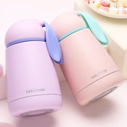 Rabbit Thermo Cup Stainless Steel Kids Thermos Bottle for Water Thermo Mug Cute Thermal Vacuum Flask Children Tumbler Thermocup