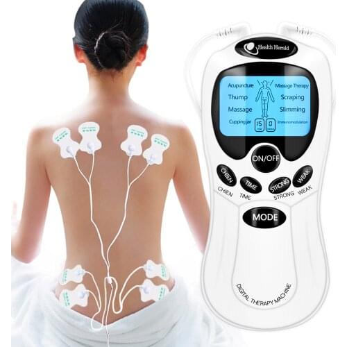 Electric herald Tens Muscle Stimulator 8 Models Ems Acupuncture Body Massage Digital Therapy Machine Electrostimulator