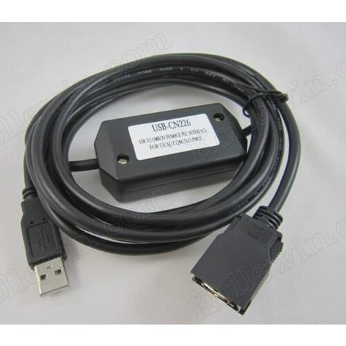 USB-CN226 PLC Cable for OMR CS/CJ/CQM1H/CPM2C PLC,USB CN226, New USB/CN226, Support Win7/ Win8/Win10 freeship