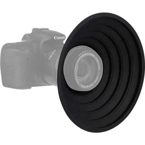The Ultimate Lens Hood Take Reflection-Free Photos Video 30mm 55mm Silicone Ultimate Lens Hood Universal for Nikon Canon Pentax