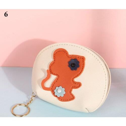 Rabbit Ear Coin Purse Cute Cartoon Small Animal Coin Purse Small Fresh Mini Key Case Bowknot Coin Purse Small Things Storage Bag
