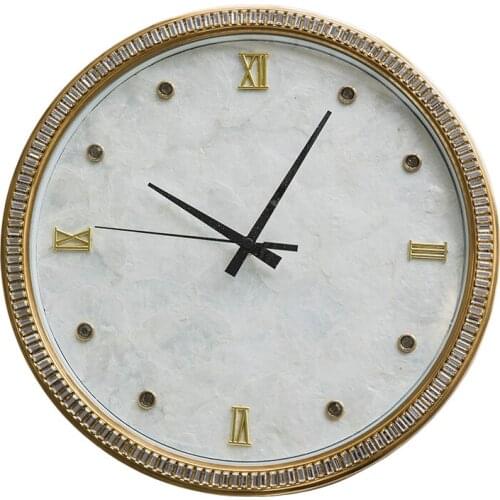 Copper European Wall Clock Living Room American Luxury Retro Copper Silent Wall Clock Modern Design Vintage Clock Home Decor W6B