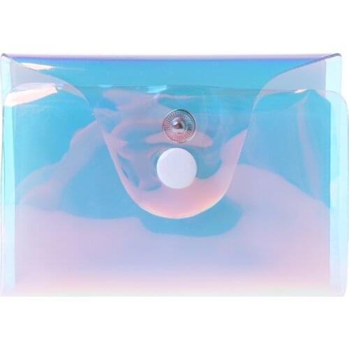 Fashion 36 Cards Hologram Laser ID Credit Card Holder Pocket Business Card Case Purse Wallet