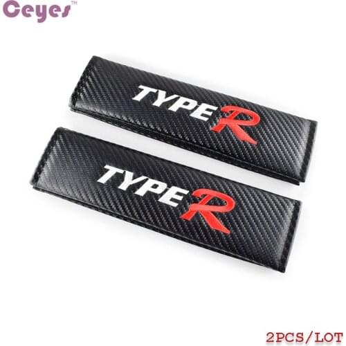 Ceyes Car-Styling Emblems Sticker Case For Honda TYPER Logo TYPE R For Civic XR-V HR-V Accord Auto Accessories Car Styling 2pcs