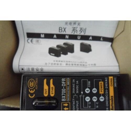 New origianl AUTONICS genuine original photoelectric sensor BX700-DFR 24-240VDC 24-240VAC l output relay