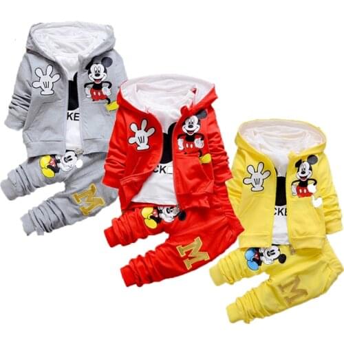 Disney Baby Girls Clothing Mickey Fashion Sports Baby Boy Clothes Boutique Kids Clothing Store Infant Outfits Toddler Winter