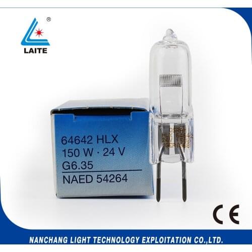 Original 64642 HLX 24V 150W halogen lamp NAED 54264 24v150w projector bulb Xenophot G6.35 surgical lights free shipping-10pcs