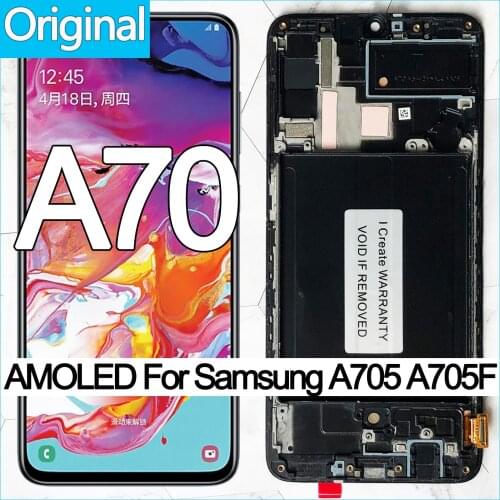 ORIGINAL 6.7'' SUPER AMOLED LCD Display For Samsung Galaxy A70 LCD A705 A705F SM-A705MN Display Touch Screen Digitizer Assembly