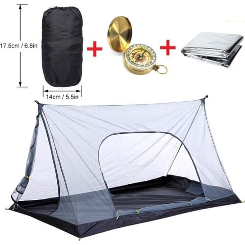 None-pole Portable A-shaped Outdoor Camping Tent Mosquito Net Yarn Net Tent Ultra Light Outdoor Equipment Camping Supplies