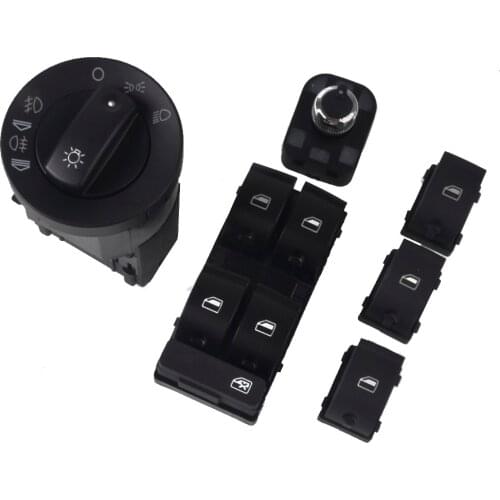 For Audi A4 B6 B7 RS4 for SEAT Exeo Window Panel Switche Master Electric Power button Headlight switch Rear view mirror switch