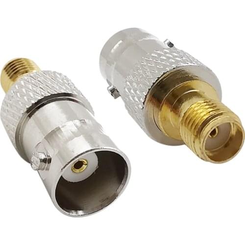SMA Female to BNC Female Jack Connector RF Coaxial Coax Adapter BNC to Connector SMA for HAM Baofeng WiFi Radio Antenna