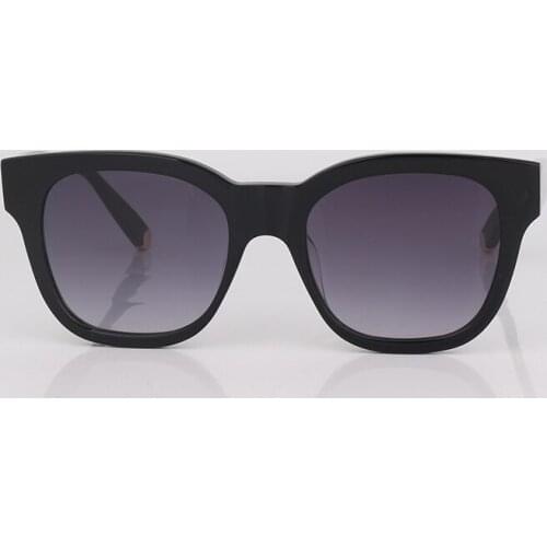 Cat eye sunglasses acetate black frame mens sunglasses retro style grey lens women sunglasses