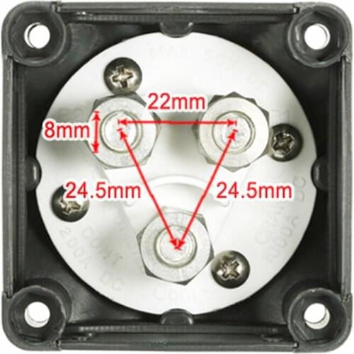 Universal 300A Battery Disconnect Switch Master Cut-off Quick Kill 3Position