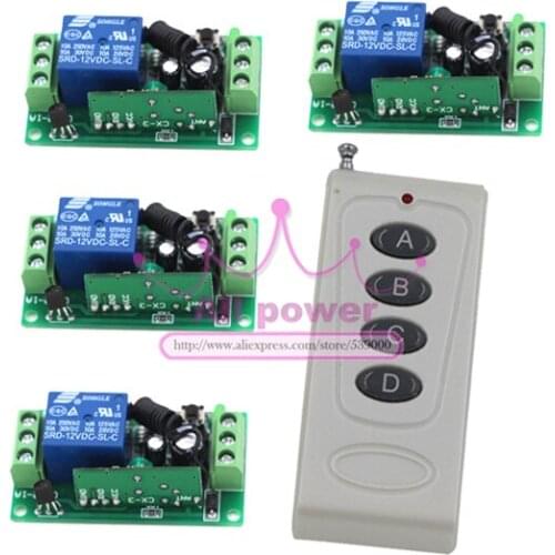 Remote Control Switch Wireless Remote Switches RF remote plug Radio on/off for Door Window 315/433Mhz