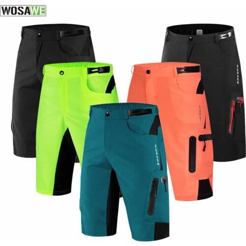 WOSAWE outdoor leisure mountaineering shorts off-road bike professional cycling breathable sweat shorts in five minutes