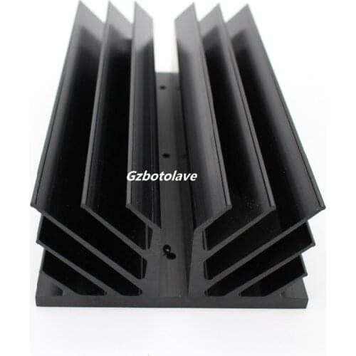 1 pcs Oxidation black amplifier heatsink big class A Pass amplifier heatsink radiator