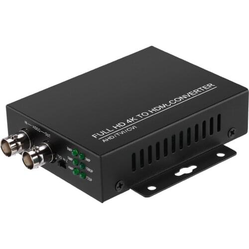 4K 1080P HDMI-compatible Converter Adapter Full HD BNC Video Converter for Monitor HDTV DVRs Convert TVI CVI AHD CVBS BNC Video