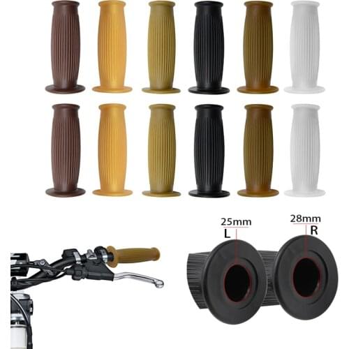 8colors CNC Aluminum rubber Motorcycle Grip Sets motor hand Grip end moto Handle Bar grips handbar grips for honda yamaha