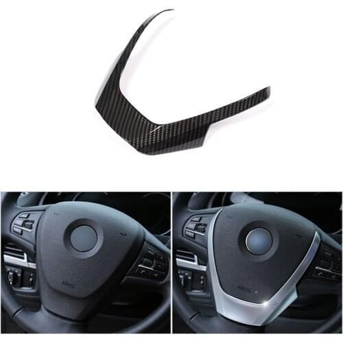 Car Styling Interior Steering Wheel Cover Trim For BMW X3 X4 X5 F15 F25 F26 2014 2015 2016